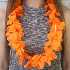 Гавайские леи Орхидеи (оранжевые)